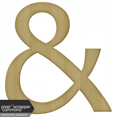 Classic Christmas - Wooden Ampersand