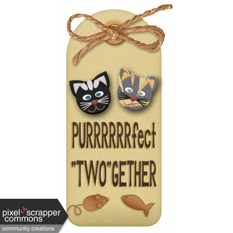 Shelter Pet PURRRRfect "TWO"gether Tag
