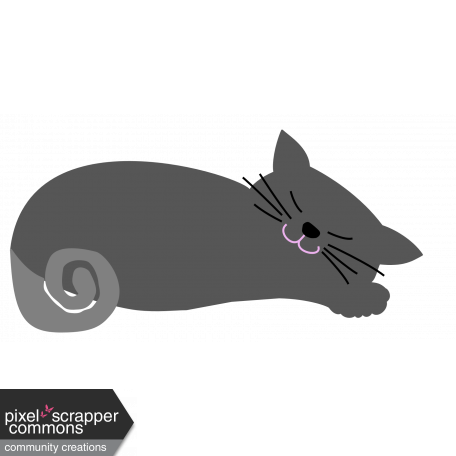 Oh Kitty Kitty - Layered Sleeping Kitty Element