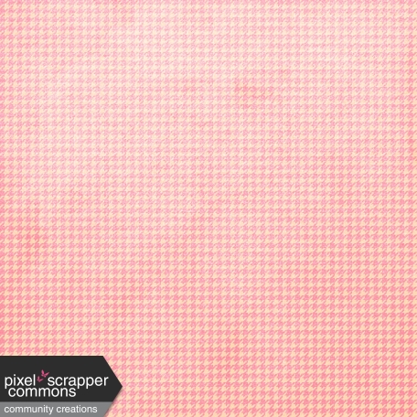 Spring Cleaning - Pink Houndstooth Paper