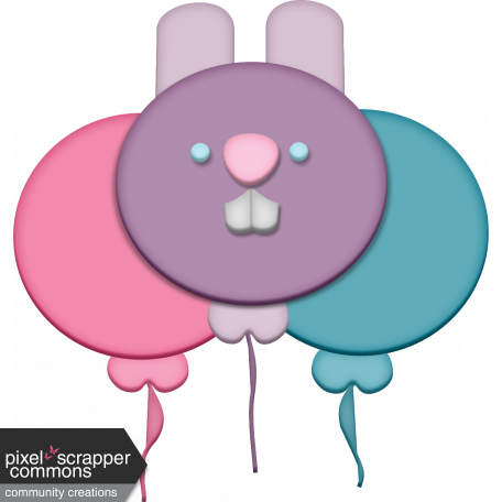 Easter - Bunny Balloon Element
