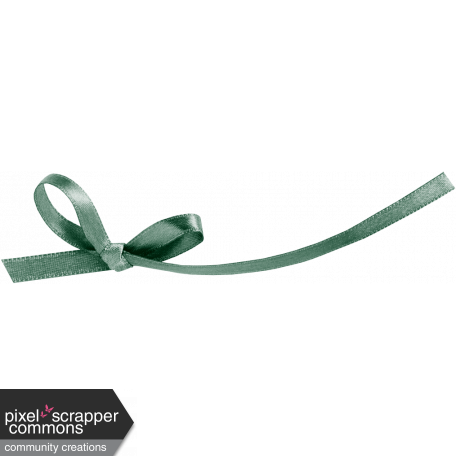 Vintage Memories - Green Bow Element