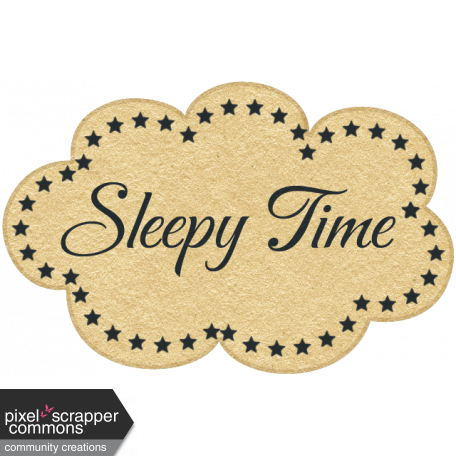 Sleepy Time - Sleepy Time Word Label
