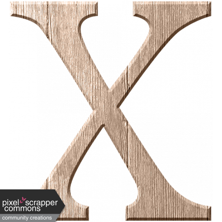 Organized Mess - Alphabet Kit - Lowercase X