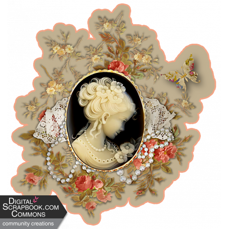Embellished Cameo Element (a)