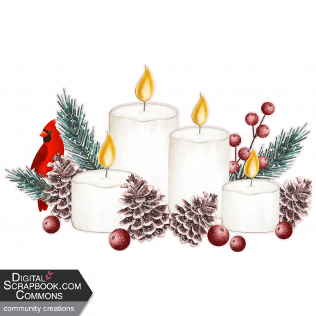 Christmas Candles - Cluster