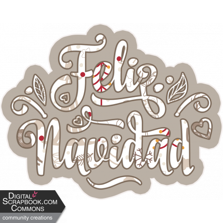 Feliz Navidad Word Art