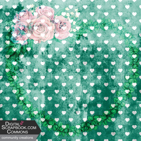 Green Hearts Background*