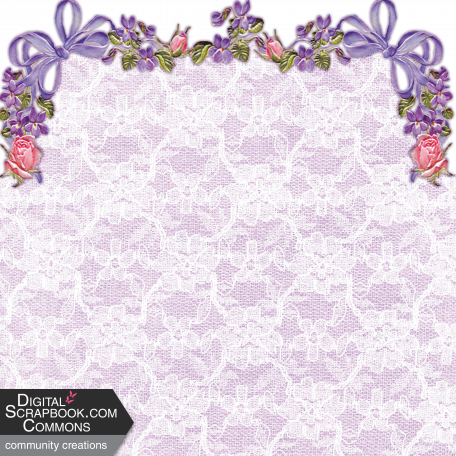 Lavender Lace & Garland Background