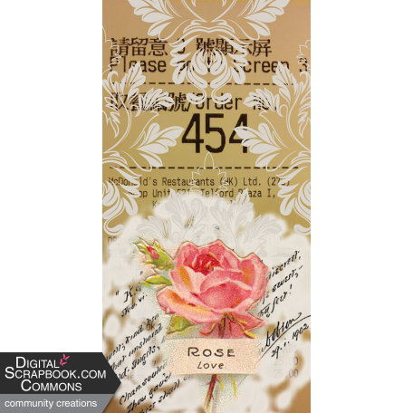 Grungy Order Ticket