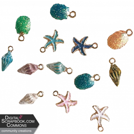 Extracted Tiny Ocean Life Charms #02