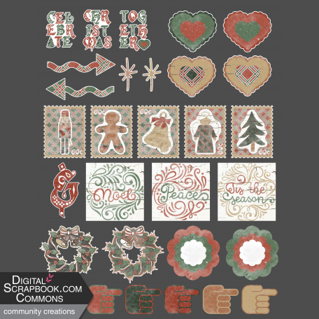 2022 Oct Design Challenge- Christmas Stickers #2 to match 22 Dec Blog Train