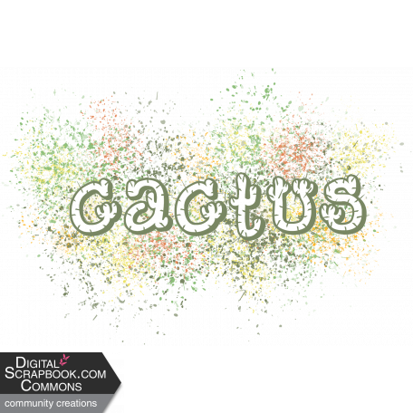 Cactus - Word Art