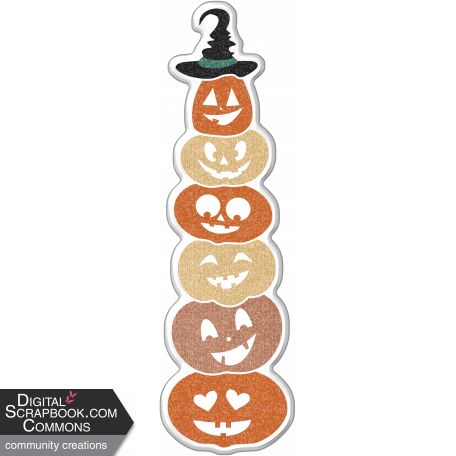 2022 Oct Blog Train Shimmer Pumpkin Sticker