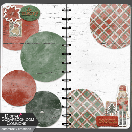 December 2022 Blog Train Printable D L notebook spread # 3 of 4