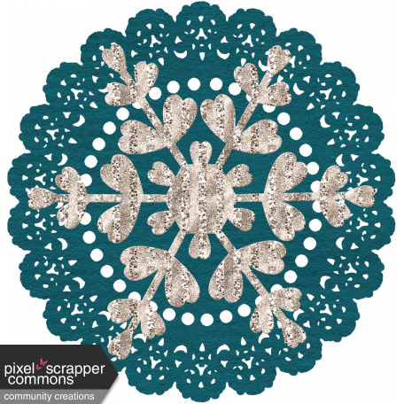 Winter Fun - doily