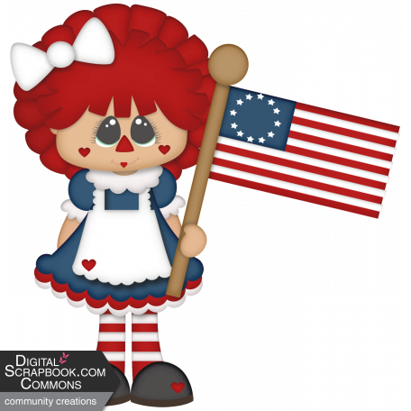 Raggedy Ann & Andy 4th of July - Ann 1