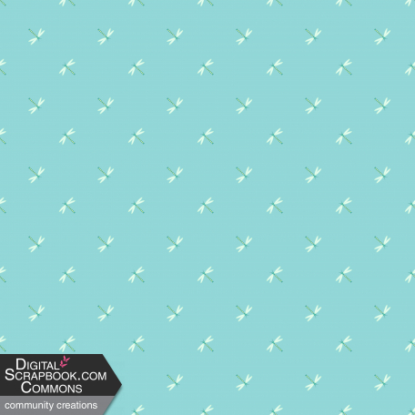 Turquoise Summer - pattern paper 7