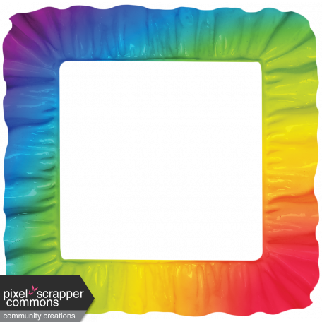 Rainbow Ruffle Frame