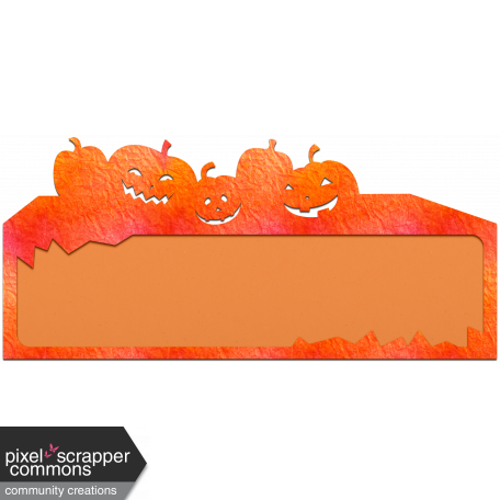 Halloween Paper Cuttings Pumpkin Tag