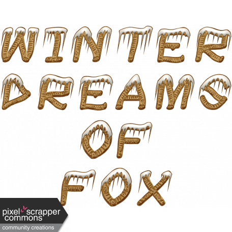 Winter Dreams of Fox--WordArt01