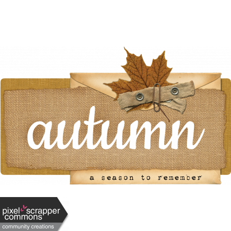 Rustic Autumn - Wordart 1