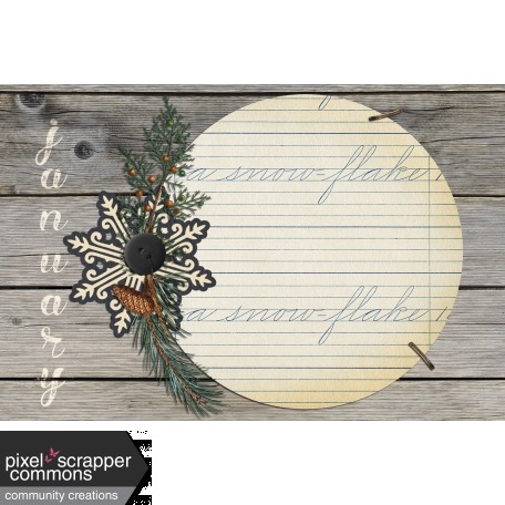 Rustic Winter - Journal Card 1