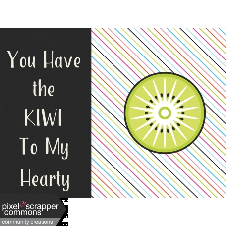 Summer Lovin-Journal Card Kiwi