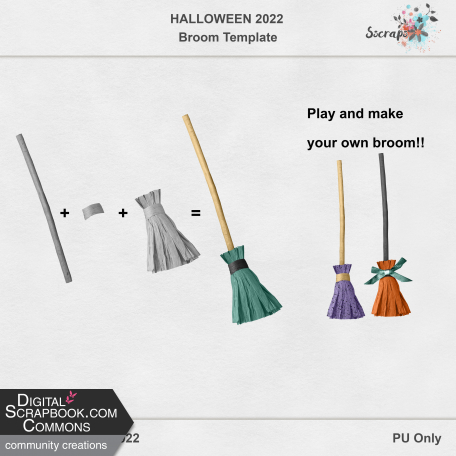 Halloween Broom Template