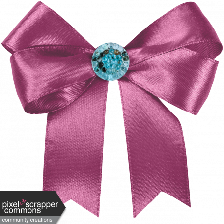 My Funky Valentine - Jeweled Satin Bow