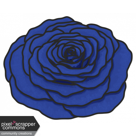 My Life Palette - Flower Doodle (Royal Blue Rose)
