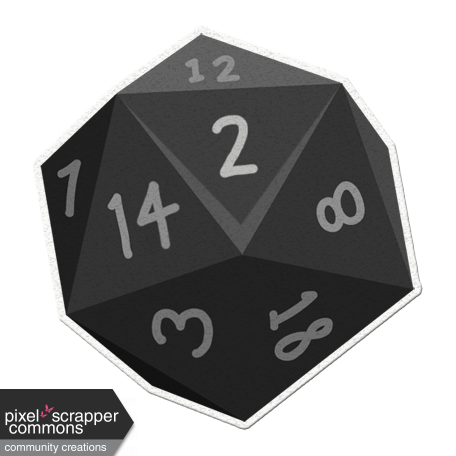 My Life Palette - Roleplaying Dice (Gray 2)