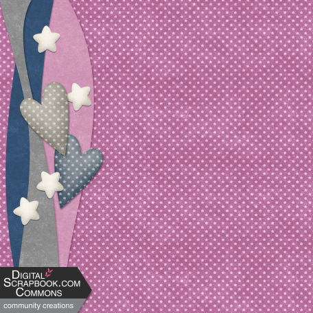 Daisies & Doo-Dads_Mauve Star Paper with Border