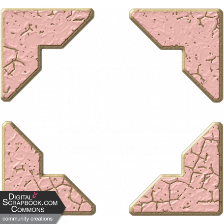 Yesterday_Pink Chipboard Photo Corners