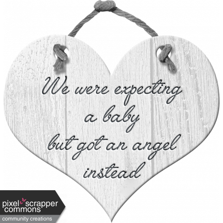Infant & Pregnancy Loss Awareness - Heart Plaque