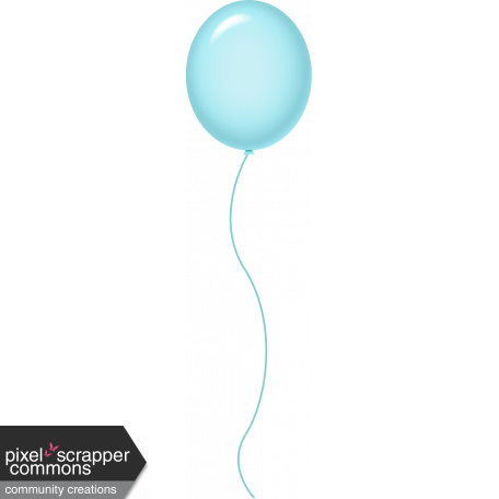 Birthday Balloon - Light Blue