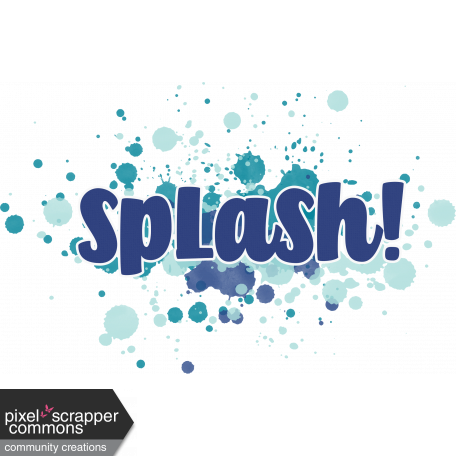splash title word art 