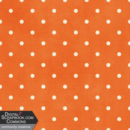 Project Life - Dotted Paper Orange & White