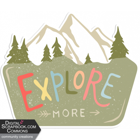 Wander - sticker- explore more
