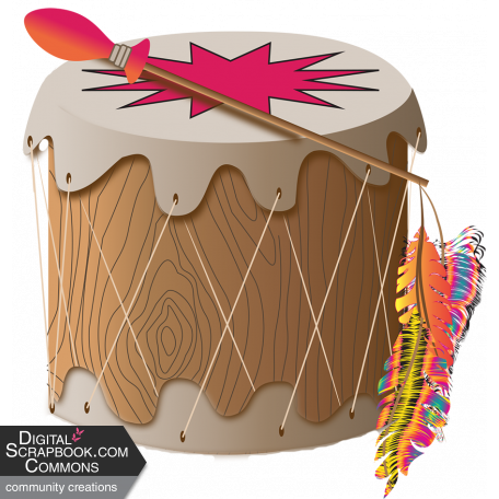 Native American Drum Element