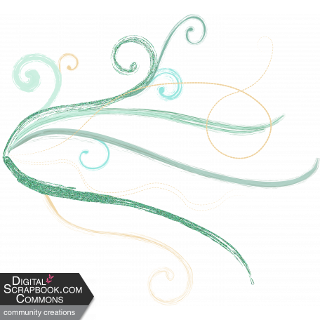 Tranquility Flourish Scroll 2 Element