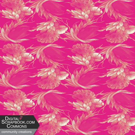 Delighted Floral Patterned  (full size)  Paper