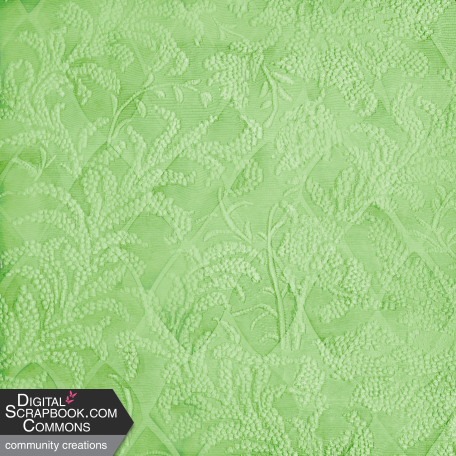 Flocked Soft Flower Paper Light Green