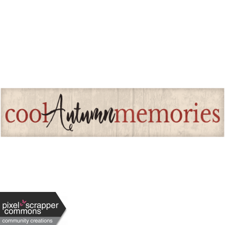 Cool Autumn Memories Label