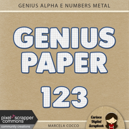 Genius Alpha & Numbers Paper