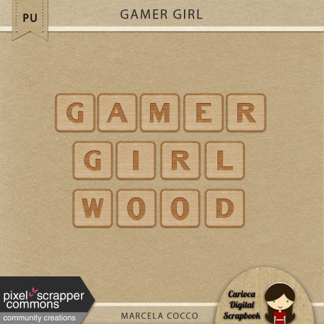 Gamer Girl Alpha Wood