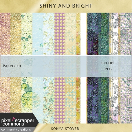 Shiny and Bright Papers Kit