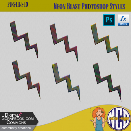 Neon Blast PS Layer Styles