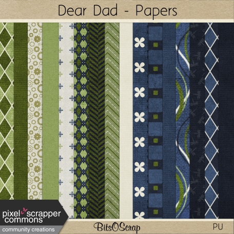 Dear Dad - Papers Kit