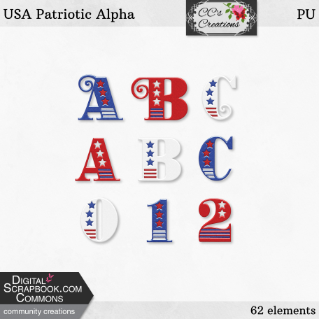 USA Patriotic Alpha